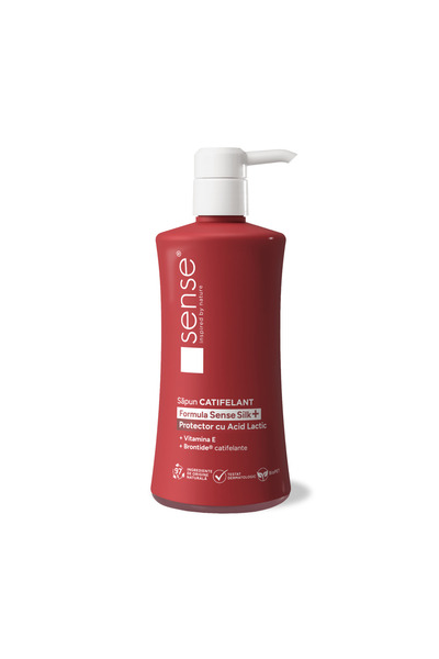 Sense Υγρό Σαπούνι Τζελ, SenseSilk+, Προστατευτικό με Λακτικό Οξύ, 330ml