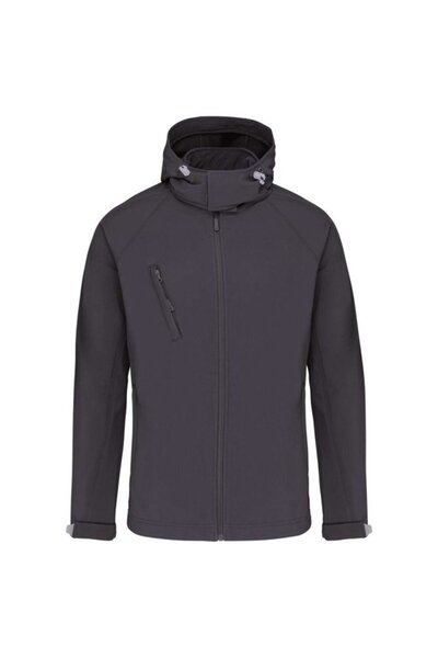 Kariban Jacheta barbati, cu gluga detasabila din softshell - KA413