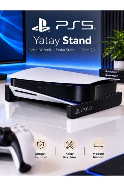 PS5 Uyumlu Yatay Stand Siyah