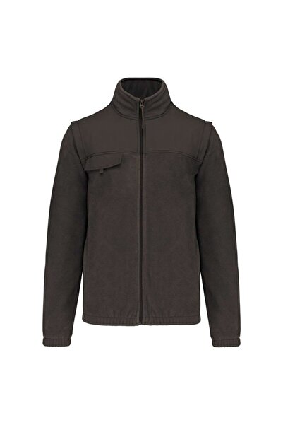 Designed To Work Jacheta unisex, fleece cu maneci detasabile - WK9105