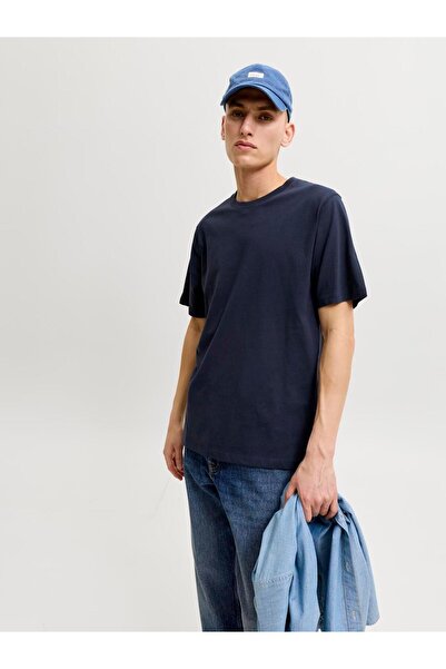 Jack & Jones JJEORGANIC BASIC TEE SS O-NECK NOOS Navy