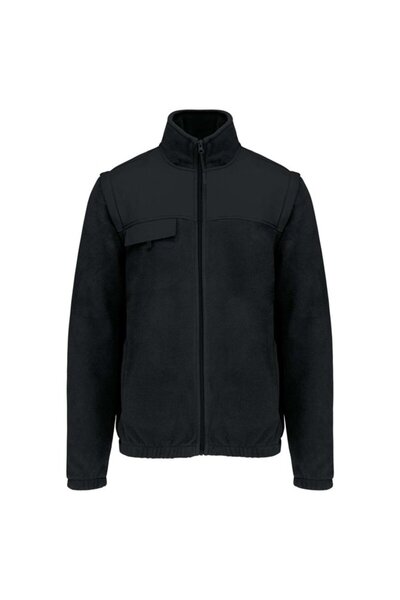 Designed To Work Jacheta unisex, fleece cu maneci detasabile - WK9105