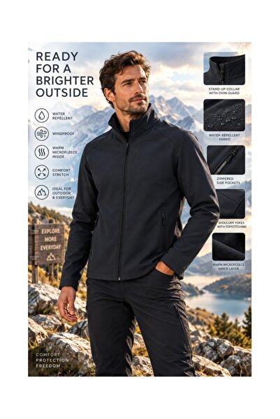 iDeal Basic Men's softshell jacket, - IB410