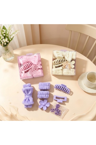 KAZUKO Hair Accessories and Daily Routine Set - Stylish Spa Kit with Classic ...