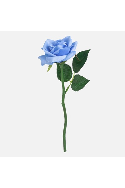 OEM Floare artificială de trandafir albastru 31cm