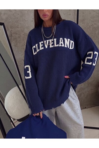 DENİKK Trend Oversize Bol Kalip Uzun Boy Knitted Sweater-The Coolest Knitted ...
