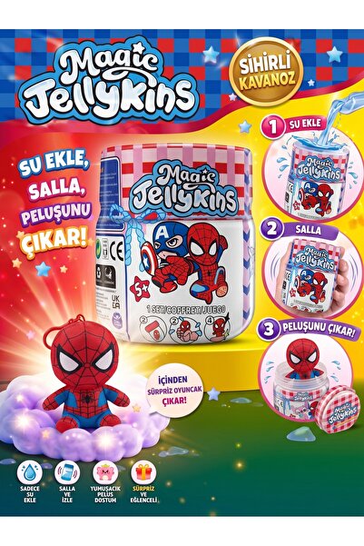 Sürpriz Peluş Sevimli Karakter Figürlü Sihirli Suyla Dönüşüm Kavanozu
