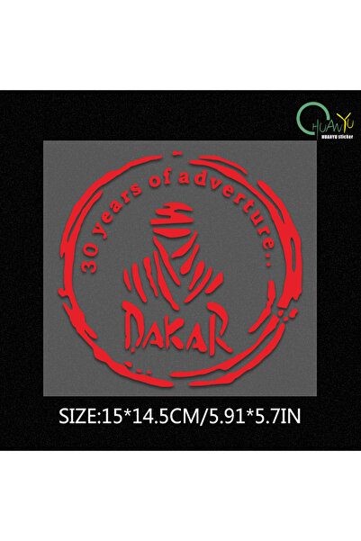 Choice T031A3 Reflective car sticker; Dakar adventure trip personalized car s...