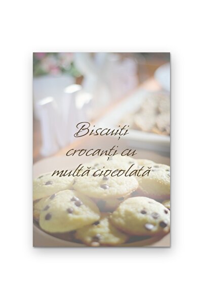 OEM Decorative Poster Crunchy Biscuits with Lots of Chocolate, Minimalist Des...