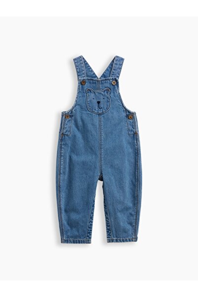 GAP Bebek Mavi Baby Brannan Bear Denim Tulumu