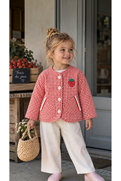 Pufiko Kids Strawberry Kapitone Ceket