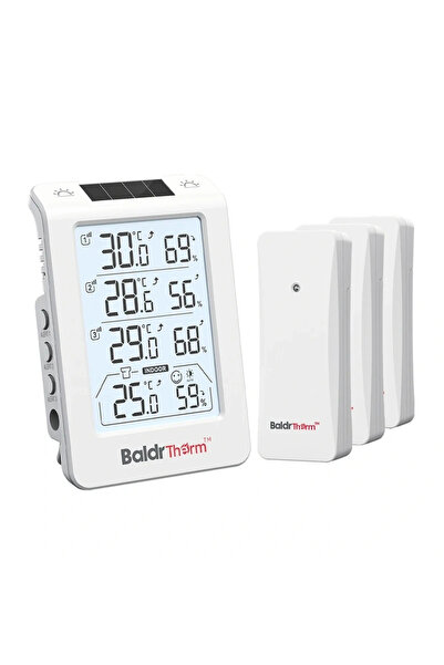 RAINPOINT BALDRTHERM B0598 Θερμοϋγρόμετρο με 3 κανάλια και αυτόματο φωτισμό ο...