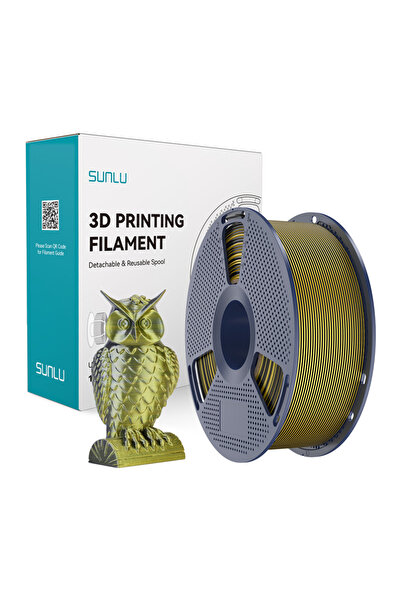Sunlu Filament PLA+ Silk în două culori (negru și auriu)