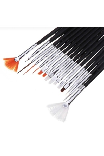 Anil Professional Cosmetics فرشاة تزيين الأظافر من نيل آرت، 15 قطعة