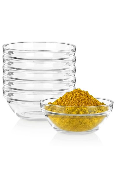 Vilde Boluri de sticlă pentru sosuri și dip-uri, 9 cm, 135 ml, 6 bucăți.