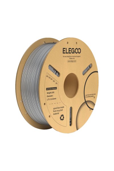 ELEGOO PLA Plus Filament 1.75mm, 1kg - Light Grey