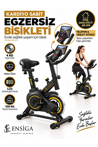 EN SİGA Busıness Nabız Ölçerli Ekranlı Kardiyo Egzersiz Yağ Yakma Kas Kondisy...