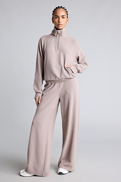 DeFacto Wide Leg Elastic Waist Pocketed Waffle Sports Sweatpants I3632Ax26Au