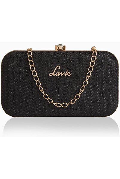 Lavie Women's Sparkle Framed Clutch | Ladies Purse Handbag