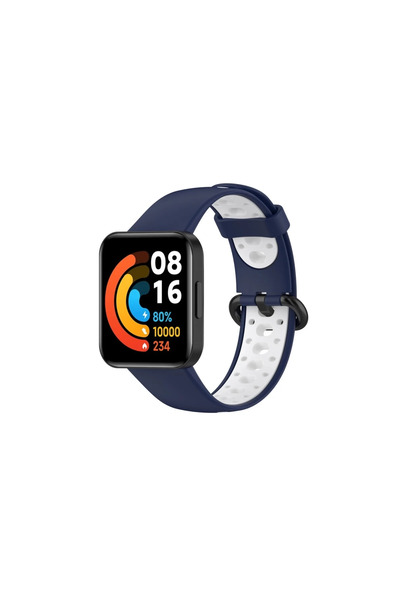 FMA Xiaomi Redmi Watch 2 Sports Perforated Band - Navy Blue-White