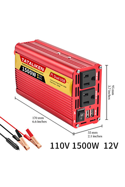 Choice 12V 1500W 110V 60HZ Inverter 12v, 60hz 24V 600W 1500W 2000W 2500W, por...