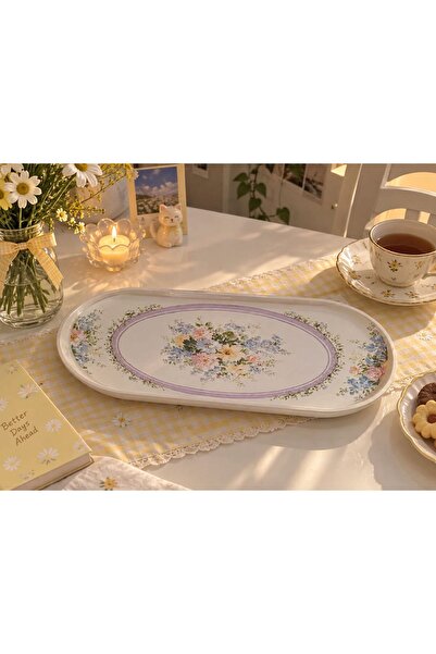 Karin Çay Kahve Servis Ikram Ve Sunum Tepsisi & 30x13 cm