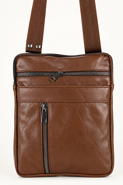 NahitaTyana Men's Genuine Leather Messenger Bag