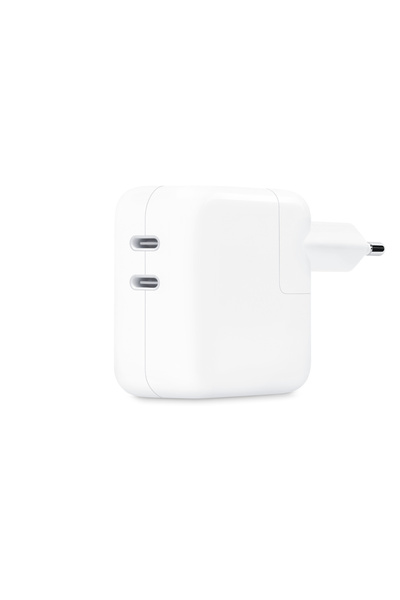 Apple Încărcător de rețea 2x USB-C fără cablu 35W Alb, MW2K3