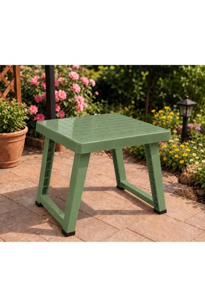 Poliwork Katlanır Çok Amaçlı Plastik Sehpa 49x39x37 cm Bahçe Balkon Kamp Pikn...