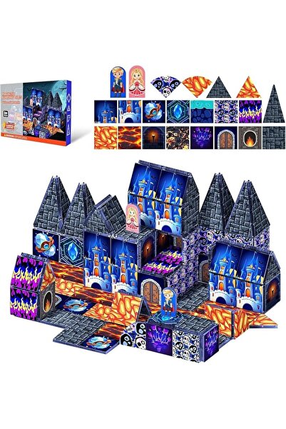 GENERAL Magnetic Building Blocks Set Urban Engineering Magnetic Tiles Educati...