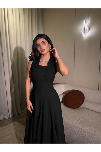 ALPHALUNA فستان سيلين الأسود