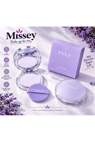 Missey Waterproof Powder with Lavender Matte Powder Gel Formula