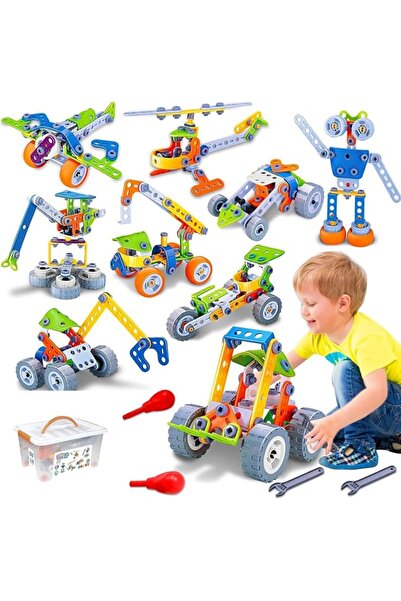 OASISGALORE 10 in 1 Building Blocks STEM Toys for 4+ Year Old Boys Girls Birt...