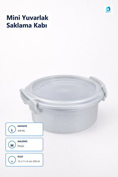 DolphFin Mini Round Storage Container 300 ml Multi-Color