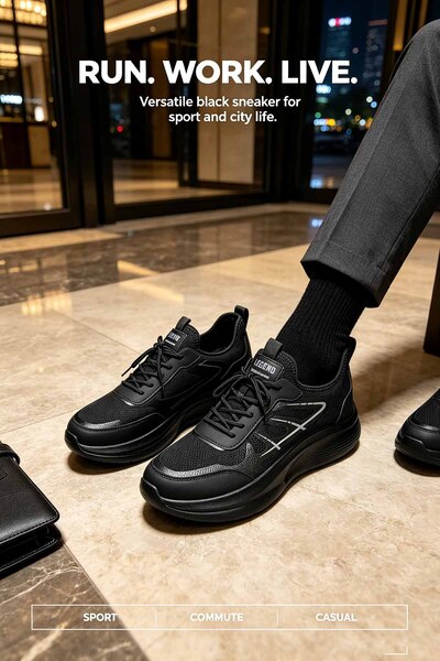Alnoor Global Store Versatile Casual Walking Shoes Durable Rubber Outsole Bre...