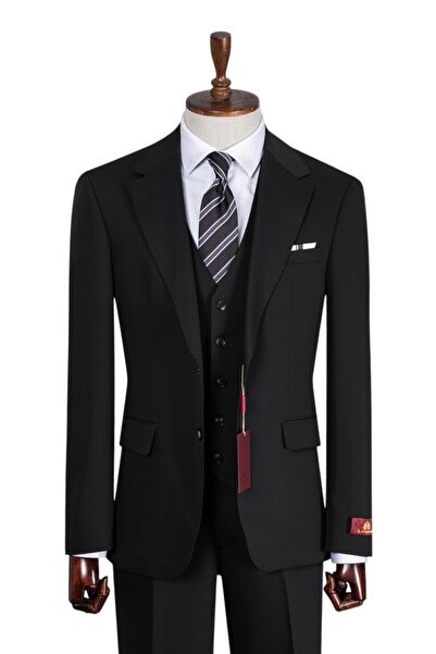 ilayda emir Men's Classic Regular Fit Suit with Vest 3-Piece Large Size 50-64