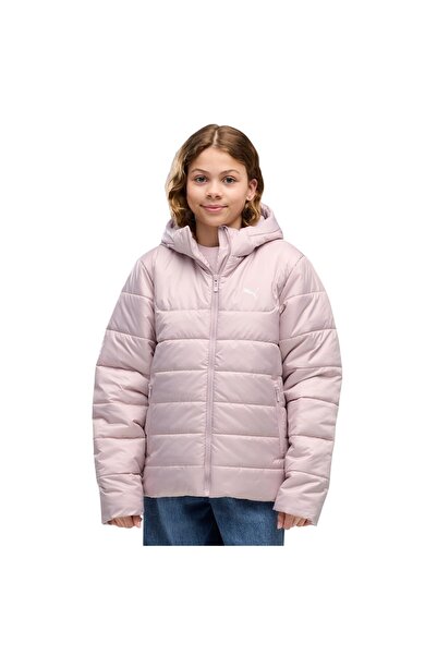 Puma Children's Pink Ess Hooded Padded Jacket Coat