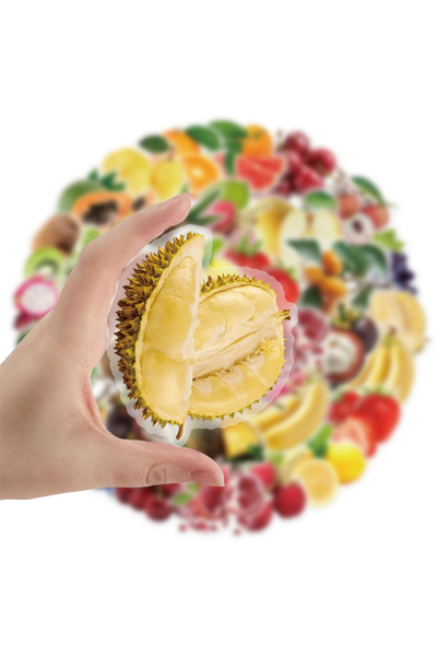 Choice 50- ATKS9620 50pcs Fruit Stickers Blueberry Transparent PET Stickers D...