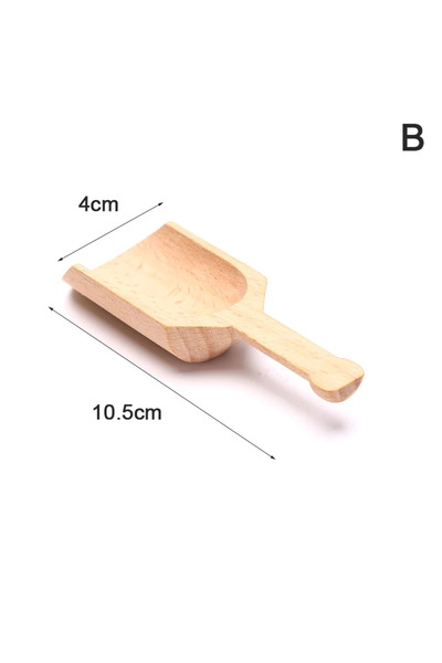 Choice 3pcs 10.5 X 4cm Wooden Mini Tea Coffee Scoops Seasoning Candy Spices B...