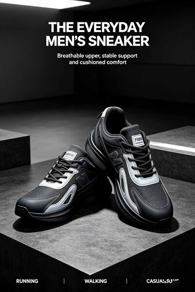Alnoor Global Store Modern Urban Runner Shoes Impact Absorption Technology Al...