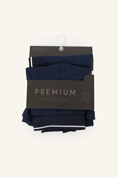 DeFacto Regular Fit Şerit Detaylı Modal 2'li Boxer I6939AX26AU