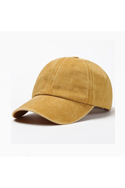 Choice 54-59cm YELLOW Baseball Cap Washed Cotton Men Women Snapback Hat Vinta...