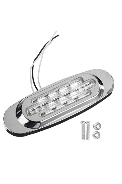 Choice 4 قطع من مصابيح LED بيضاء 8/4 × 16 LED 12-24 فولت، مصابيح جانبية عالمي...