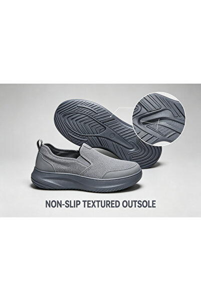 huanxiwa Men's slip-on thick-soled casual shoes mesh breathable loafers for m...