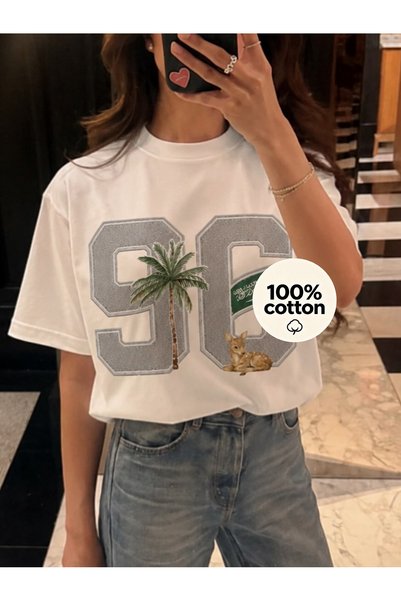 MUZİ قميص للرجال والنساء بمناسبة اليوم الوطني السعودي، مصنوع من القطن 100%، م...
