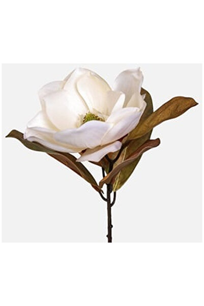 OEM Floare Artificiala cu Tulpina Scurta Magnolia Crem 43cm