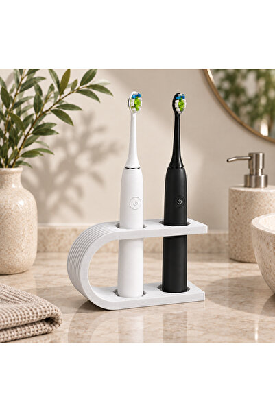 NozzleLab 2’li Elektrikli Diş Fırçası Standı – 34 mm Uyumlu, 3D Baskı Modern ...