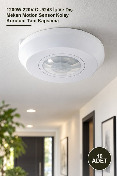 Yenilig 10 Pieces 360 °   Motion Sensor – 1200W 220V Ct-9243 Indoor and Outdo...