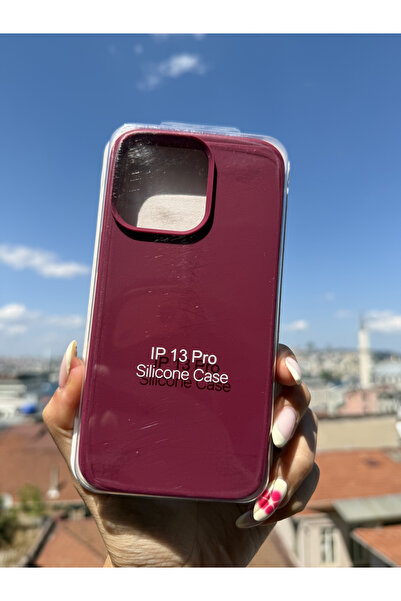 Mobildizayn iPhone 13 Pro Uyumlu Premium Bordo Lansman Kutulu Telefon Kılıfı ...