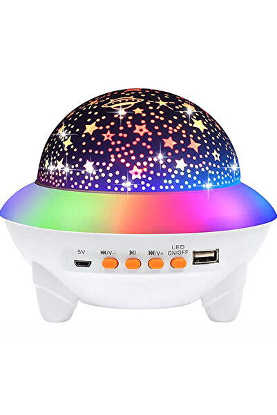 XL Proiector LED cu bilă magică de cristal, cu difuzor Bluetooth și telecoman...